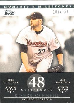2007 Topps Moments & Milestones #162-48 Roger Clemens Front