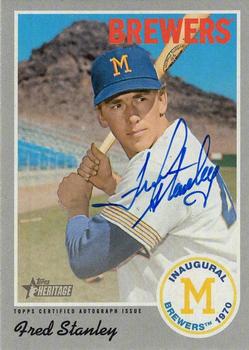 2019 Topps Heritage - Inaugural Brew Crew Autographs #IBC-FS Fred Stanley Front