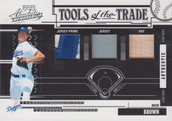 2005 Playoff Absolute Memorabilia - Tools of the Trade Swatch Triple Prime Black #TT-142 Kevin Brown Front