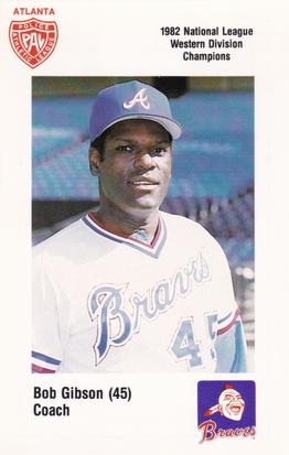 1983 Atlanta Braves Police #NNO Bob Gibson Front