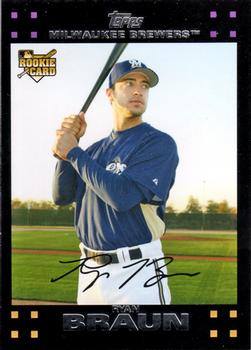 2007 Topps Updates & Highlights #UH150 Ryan Braun Front