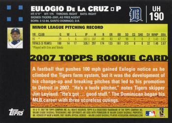 2007 Topps Updates & Highlights #UH190 Eulogio De La Cruz Back