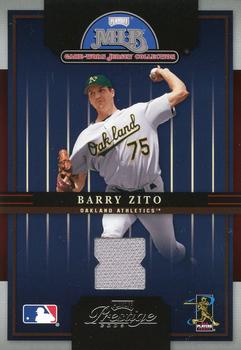 2005 Playoff Prestige - MLB Game-Worn Jersey Collection #4 Barry Zito Front