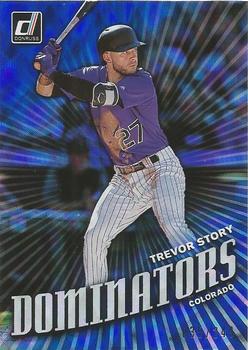 2019 Donruss - Dominators Blue #D5 Trevor Story Front