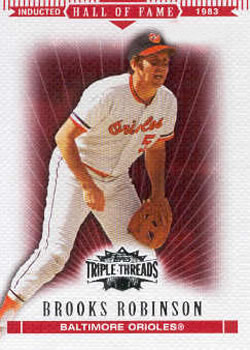 2007 Topps Triple Threads #86 Brooks Robinson Front