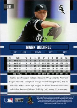 2005 Playoff Prestige - Signature Xtra Bases Purple #56 Mark Buehrle Back