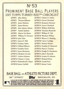 2007 Topps Turkey Red #53 Swiping Second Back
