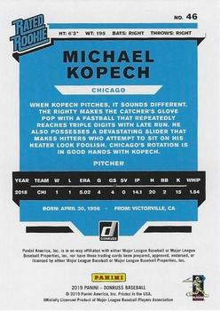 2019 Donruss - Independence Day #46 Michael Kopech Back