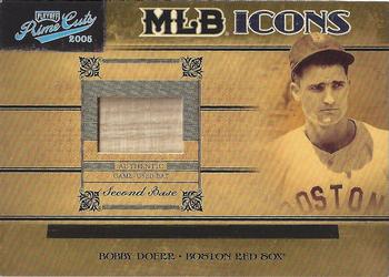 2005 Playoff Prime Cuts - MLB Icons Material Bat #MLB-6 Bobby Doerr Front