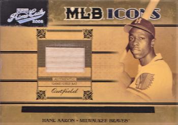 2005 Playoff Prime Cuts - MLB Icons Material Bat #MLB-19 Hank Aaron Front