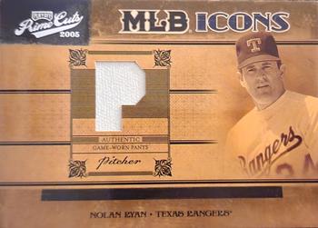 2005 Playoff Prime Cuts - MLB Icons Material Jersey Position #MLB-31 Nolan Ryan Front