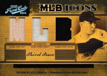 2005 Playoff Prime Cuts - MLB Icons Material Trio MLB #MLB-20 Harmon Killebrew Front