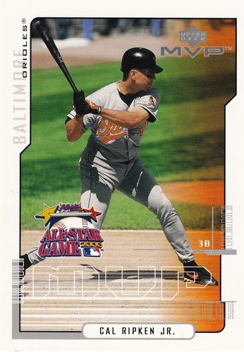 2000 Upper Deck MVP Jumbo All-Stars #AS14 Cal Ripken Jr. Front