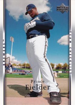 2007 Upper Deck #493 Prince Fielder Front