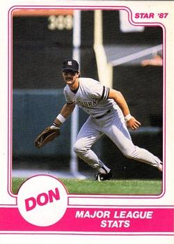 1987 Star Don Mattingly - Sticker - Separated #NNO Don Mattingly Front