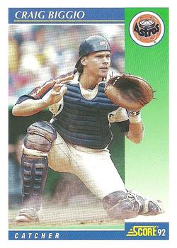 1992 Score #460 Craig Biggio Front