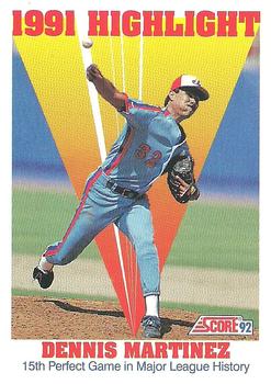 1992 Score #783 Dennis Martinez Front