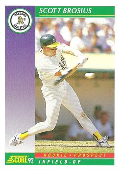 1992 Score #846 Scott Brosius Front