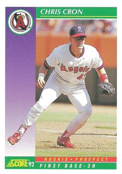 1992 Score #847 Chris Cron Front