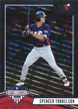 2019 Panini USA Baseball Stars & Stripes - Base Longevity #12 Spencer Torkelson Front