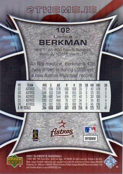 2007 Upper Deck Elements #102 Lance Berkman Back