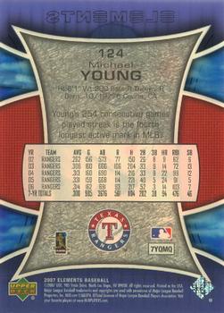 2007 Upper Deck Elements #124 Michael Young Back