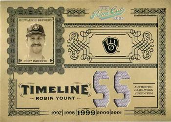 2005 Playoff Prime Cuts - Timeline Material Jersey Position #T-20 Robin Yount Front