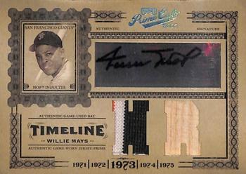 2005 Playoff Prime Cuts - Timeline Signature Material Combo CY HR #T-24 Willie Mays Front