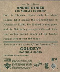 2007 Upper Deck Goudey #129 Andre Ethier Back