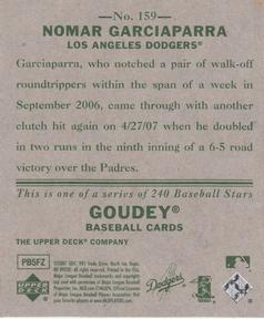 2007 Upper Deck Goudey #159 Nomar Garciaparra Back