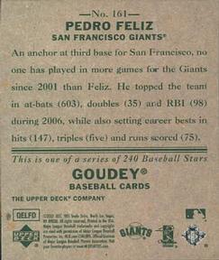 2007 Upper Deck Goudey #161 Pedro Feliz Back