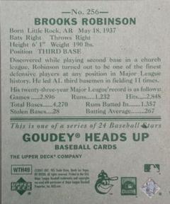 2007 Upper Deck Goudey #256 Brooks Robinson Back
