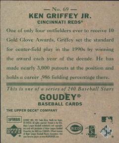 2007 Upper Deck Goudey #69 Ken Griffey Jr. Back