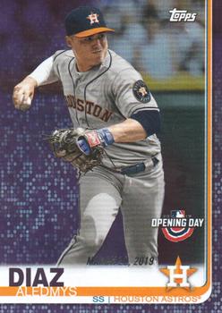 2019 Topps Opening Day - Purple #156 Aledmys Diaz Front
