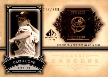 2005 SP Legendary Cuts - Classic Careers #CC-DC David Cone Front