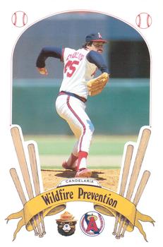 1987 California Angels Smokey #1 John Candelaria Front