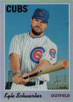 2019 Topps Heritage - Chrome Refractor (Walmart Exclusives) #THC-117 Kyle Schwarber Front