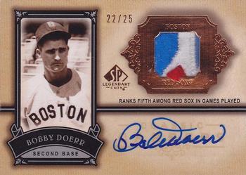 2005 SP Legendary Cuts - Classic Careers Autograph Patch #CC-BD Bobby Doerr Front