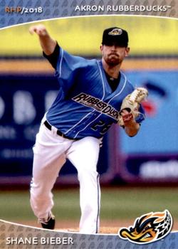 2018 Grandstand Akron RubberDucks #NNO Shane Bieber Front