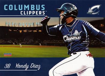 2018 Choice Columbus Clippers #11 Yandy Diaz Front