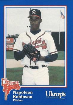 1992 Ukrop's Pepsi Richmond Braves #11 Napoleon Robinson Front