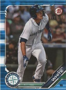 2019 Bowman - Prospects Blue #BP-31 Evan White Front