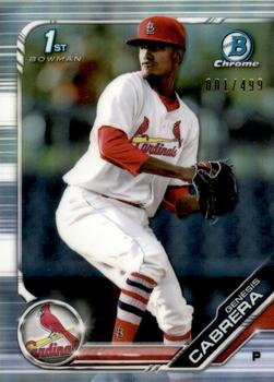 2019 Bowman - Chrome Prospects Refractor #BCP-142 Genesis Cabrera Front
