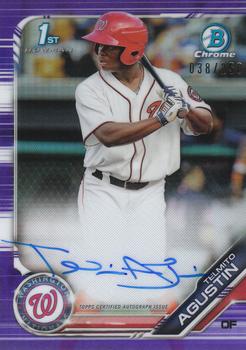 2019 Bowman - Chrome Prospect Autographs Purple Refractor #CPA-TA Telmito Agustin Front