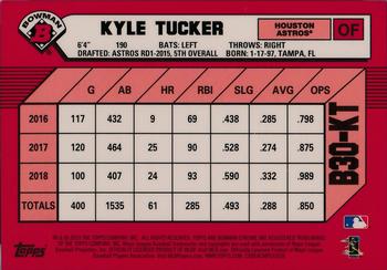 2019 Bowman - 30th Anniversary Bowman Red Refractors #B30-KT Kyle Tucker Back