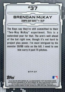 2019 Bowman - Bowman Scouts' Top 100 #BTP-37 Brendan McKay Back