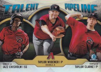 2019 Bowman - Talent Pipeline #TP-ARI Jazz Chisholm / Taylor Widener / Taylor Clarke Front