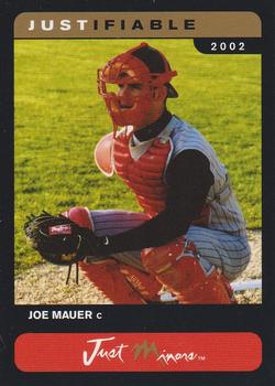 2002 Justifiable Prototypes #BONUS Joe Mauer Front