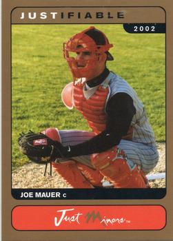 2002 Justifiable Prototypes #BONUS Joe Mauer Front