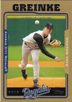 2005 Topps - Gold #564 Zack Greinke Front